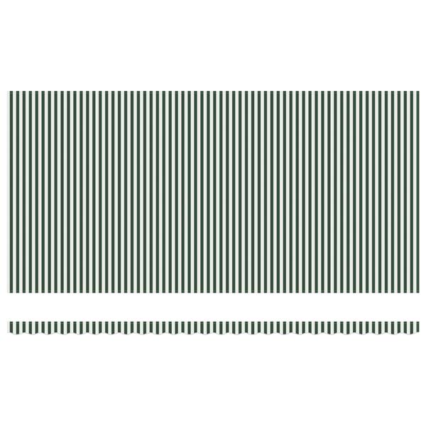 Grote foto vidaxl luifel vervangdoek voor 6x3.5 m frame groen en wit tuin en terras overige tuin en terras