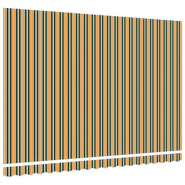 Grote foto vidaxl luifel vervangstof voor 4.5x3 m frame groen en geel tuin en terras overige tuin en terras