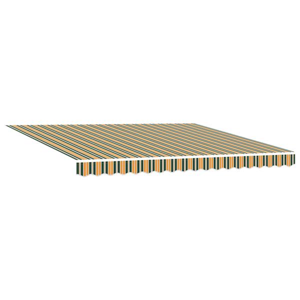 Grote foto vidaxl luifel vervangstof voor 4x3 m frame groen en geel tuin en terras overige tuin en terras