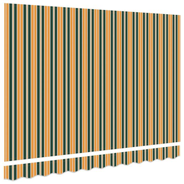 Grote foto vidaxl luifelvervangstof voor 3.5x2.5 m frame groen en geel tuin en terras overige tuin en terras