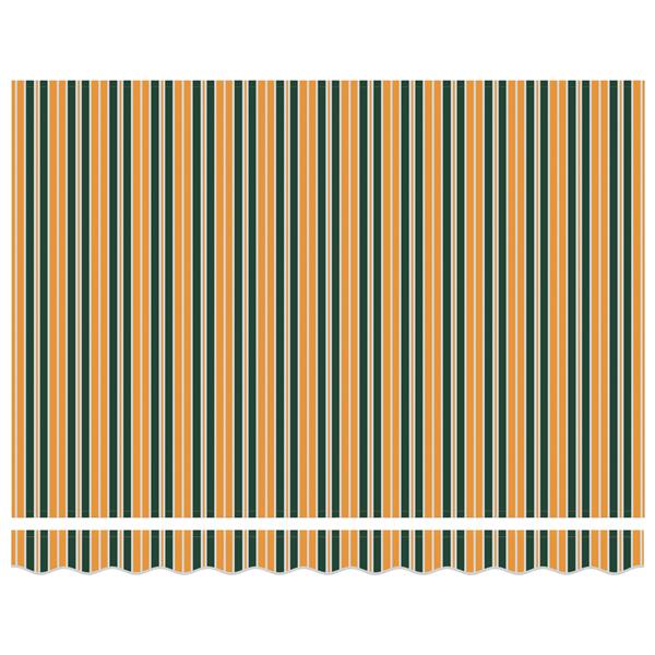 Grote foto vidaxl luifelvervangstof voor 3.5x2.5 m frame groen en geel tuin en terras overige tuin en terras