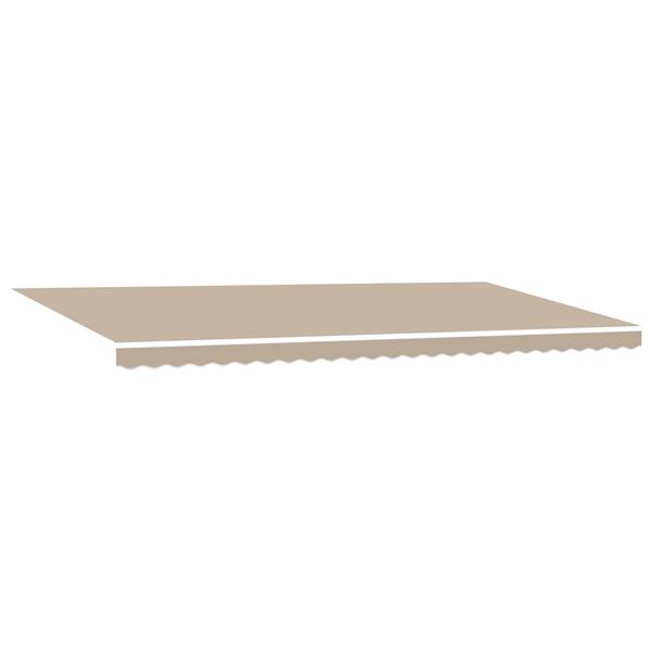 Grote foto vidaxl vervangende luifelstof voor 6x3 m frame beige tuin en terras overige tuin en terras