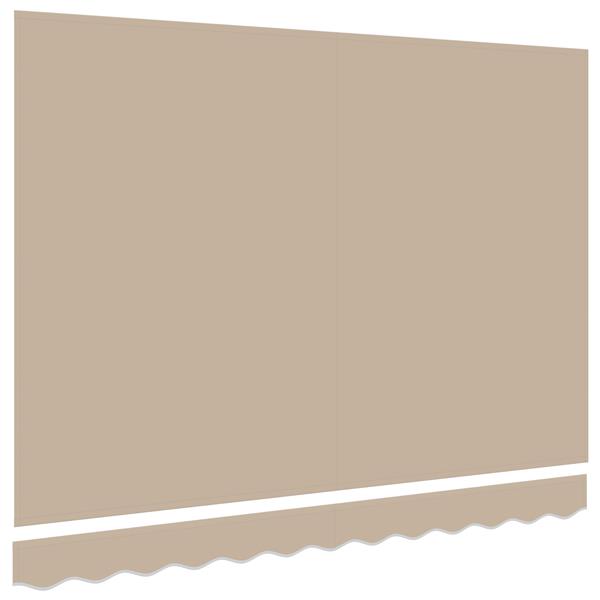 Grote foto vidaxl luifel vervangingsstof voor 3x2.5 m frame beige tuin en terras overige tuin en terras