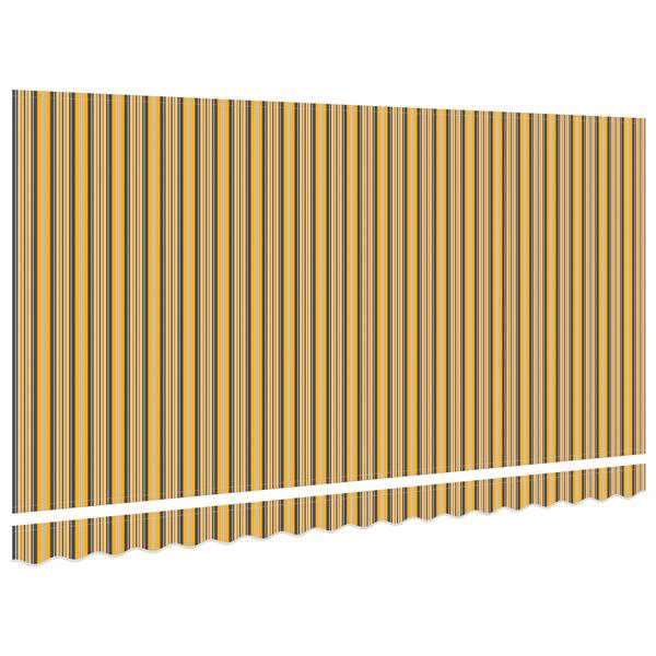 Grote foto vidaxl luifel vervangstof voor 4x2 m frame multicolor streep tuin en terras overige tuin en terras