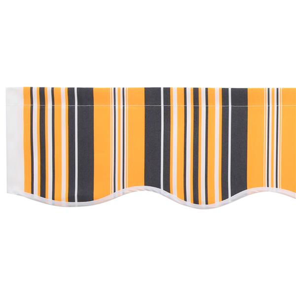 Grote foto vidaxl luifel vervangstof voor 4x2 m frame multicolor streep tuin en terras overige tuin en terras