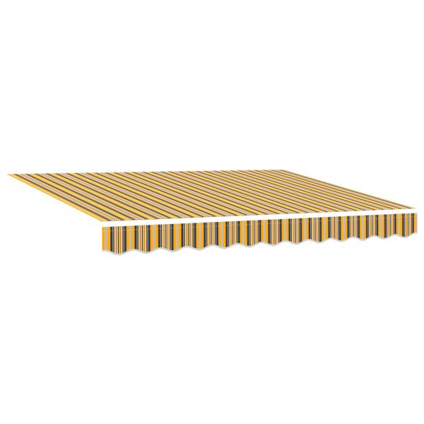 Grote foto vidaxl vervangingsstof voor luifel voor 3.5x2 m frame multicolor streep tuin en terras overige tuin en terras