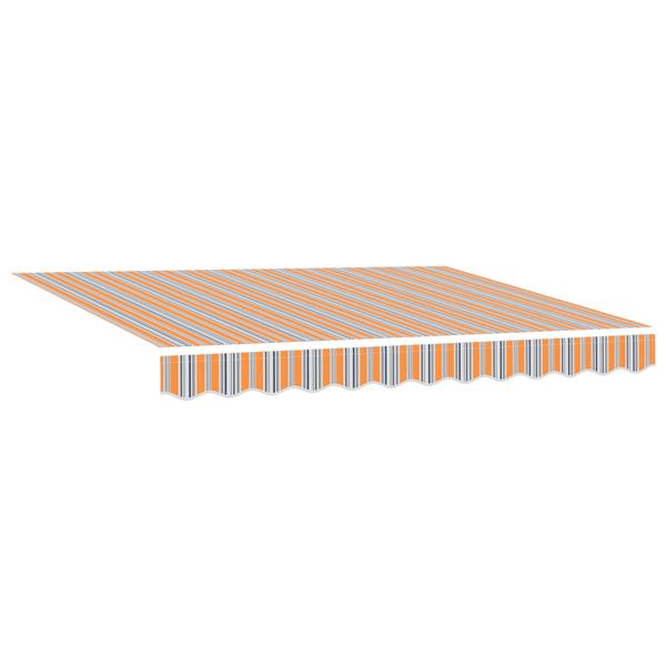 Grote foto vidaxl luifel vervangende stof voor 3.5x2m frame multicolor gestreept tuin en terras overige tuin en terras
