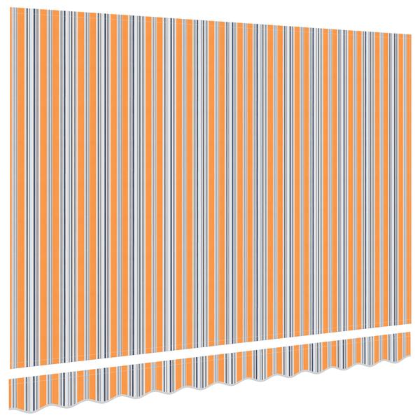 Grote foto vidaxl luifel vervangende stof voor 3.5x2m frame multicolor gestreept tuin en terras overige tuin en terras