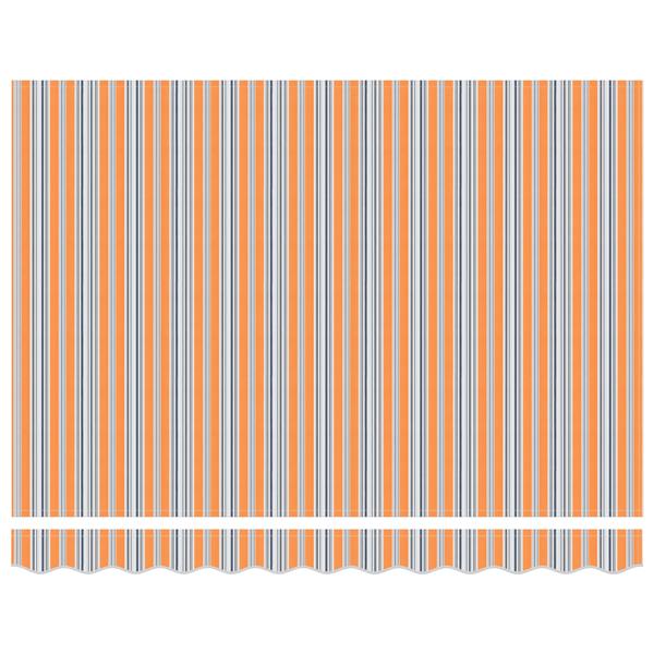 Grote foto vidaxl luifel vervangende stof voor 3.5x2m frame multicolor gestreept tuin en terras overige tuin en terras