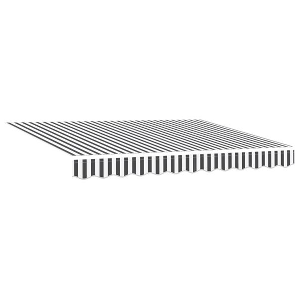 Grote foto vidaxl luifel vervangstof voor 3.5x2 m frame anthraciet en wit tuin en terras overige tuin en terras