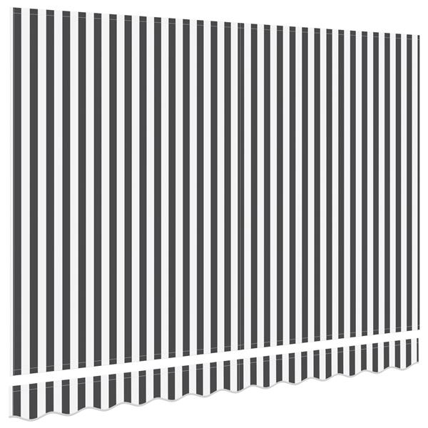 Grote foto vidaxl luifel vervangstof voor 3.5x2 m frame anthraciet en wit tuin en terras overige tuin en terras