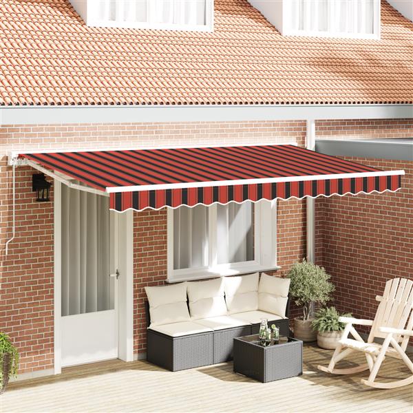 Grote foto vidaxl luifel vervangende stof voor 4x2 m frame multikleur gestreept tuin en terras overige tuin en terras