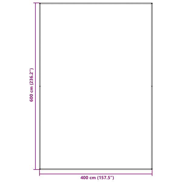 Grote foto vidaxl tentdekenblad lichtgrijs polyester 400 x 600 cm draagbaar caravans en kamperen tenten