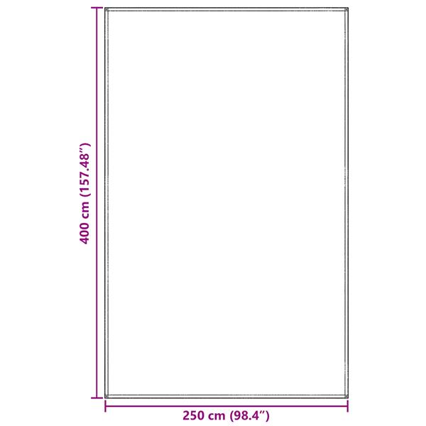 Grote foto vidaxl tent accessoire lichtgrijs polyester 250 x 400 cm draagbaar caravans en kamperen tenten
