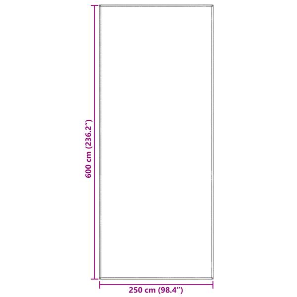 Grote foto vidaxl tent accessoire blauw grijs polyester 250 x 600 cm draagbaar caravans en kamperen tenten