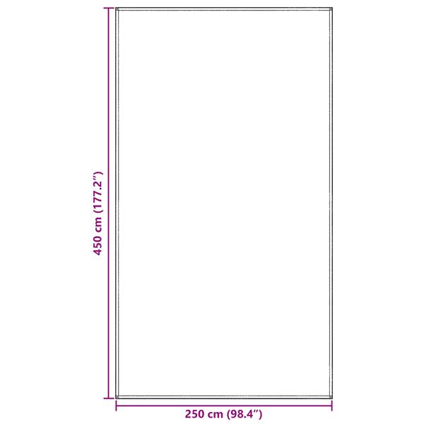 Grote foto vidaxl tentaccessoire blauw grijs polyester 250 x 450 cm draagbaar caravans en kamperen tenten