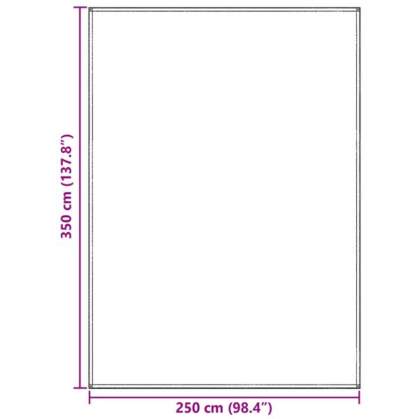 Grote foto vidaxl tentaccessoire blauw grijs polyester 250 x 350 cm tentaccessoire caravans en kamperen tenten