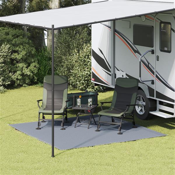 Grote foto vidaxl tentaccessoire blauw grijs polyethyleen 250 x 250 cm caravans en kamperen tenten