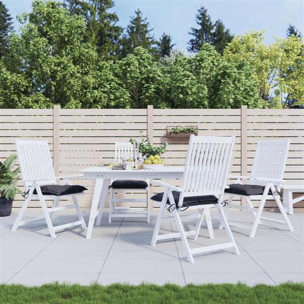 Grote foto vidaxl stoelkussens 4 st 40x40x7 cm oxford stof antracietkleurig huis en inrichting woningdecoratie