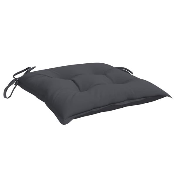 Grote foto vidaxl stoelkussens 4 st 40x40x7 cm oxford stof antracietkleurig huis en inrichting woningdecoratie