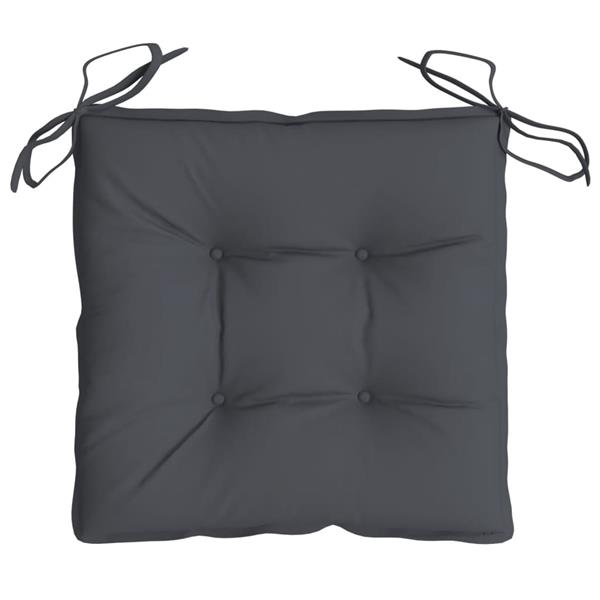Grote foto vidaxl stoelkussens 4 st 40x40x7 cm oxford stof antracietkleurig huis en inrichting woningdecoratie
