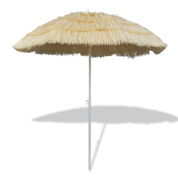 Grote foto vidaxl strandparasol kantelbaar hawaii stijl tuin en terras overige tuin en terras