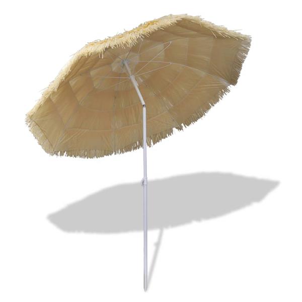 Grote foto vidaxl strandparasol kantelbaar hawaii stijl tuin en terras overige tuin en terras