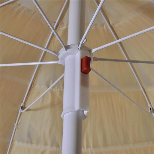 Grote foto vidaxl strandparasol kantelbaar hawaii stijl tuin en terras overige tuin en terras