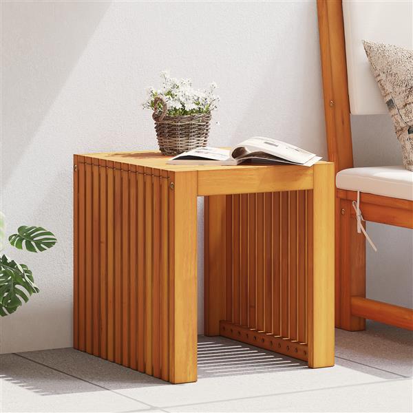 Grote foto vidaxl tuin salontafel 43x36x40 cm van massief teak tuin en terras tuinmeubelen