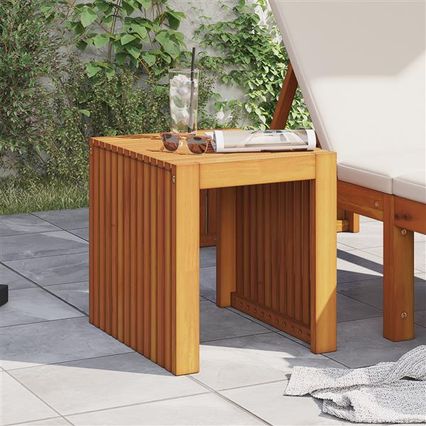 Grote foto vidaxl tuin salontafel 43x36x40 cm van massief teak tuin en terras tuinmeubelen