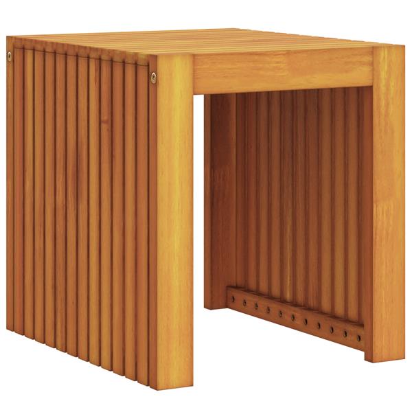 Grote foto vidaxl tuin salontafel 43x36x40 cm van massief teak tuin en terras tuinmeubelen