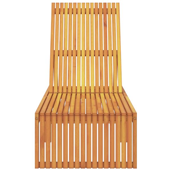 Grote foto vidaxl ligbed 200x55x30 cm massief acaciahout tuin en terras tuinmeubelen