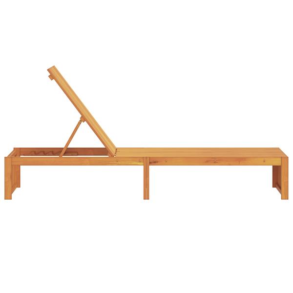 Grote foto vidaxl ligbed 200x55x30 cm massief acaciahout tuin en terras tuinmeubelen
