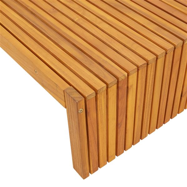 Grote foto vidaxl ligbed 200x55x30 cm massief acaciahout tuin en terras tuinmeubelen