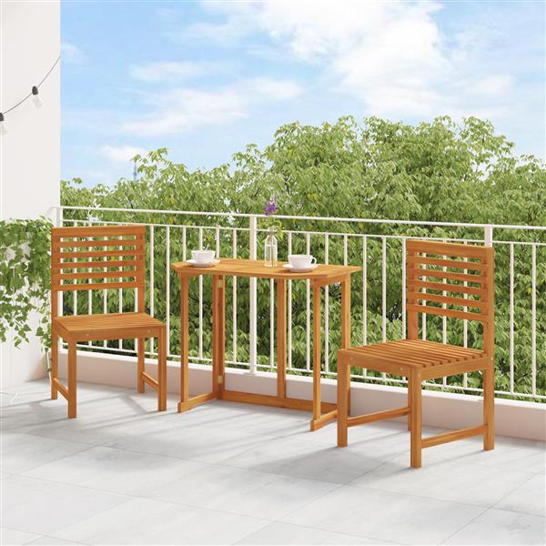 Grote foto vidaxl tuinstoelen 2 st zonder armleuningen massief acaciahout tuin en terras tuinmeubelen