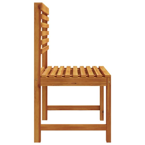 Grote foto vidaxl tuinstoelen 2 st zonder armleuningen massief acaciahout tuin en terras tuinmeubelen