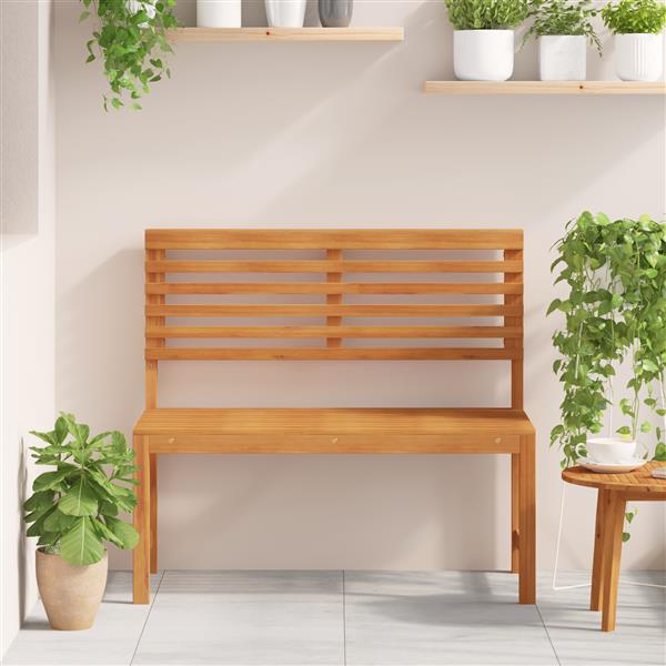 Grote foto vidaxl tuinbank 100x50x91 cm massief acaciahout tuin en terras tuinmeubelen