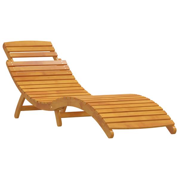 Grote foto vidaxl ligstoelen 2 st massief acaciahout tuin en terras tuinmeubelen