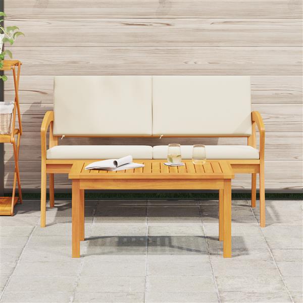 Grote foto vidaxl salontafel 75x40x38 cm massief acaciahout tuin en terras tuinmeubelen