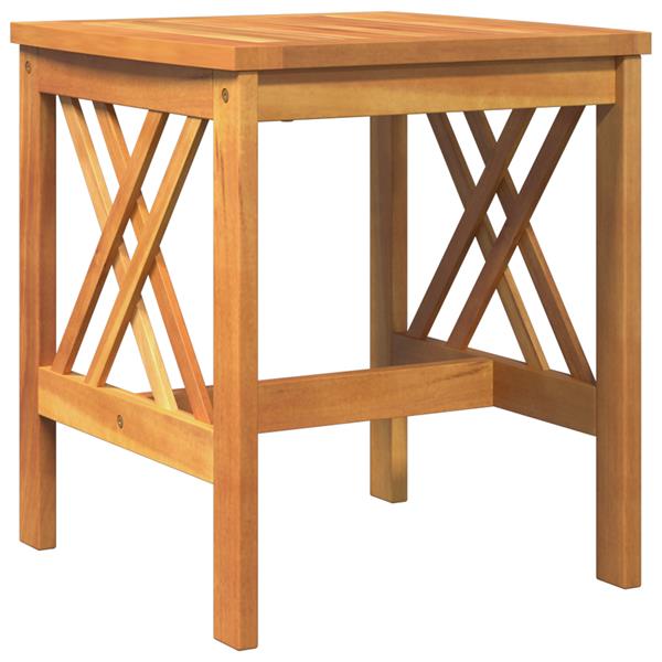 Grote foto vidaxl tuinbijzettafel 45x45x50 cm massief acaciahout bruin tuin en terras tuinmeubelen