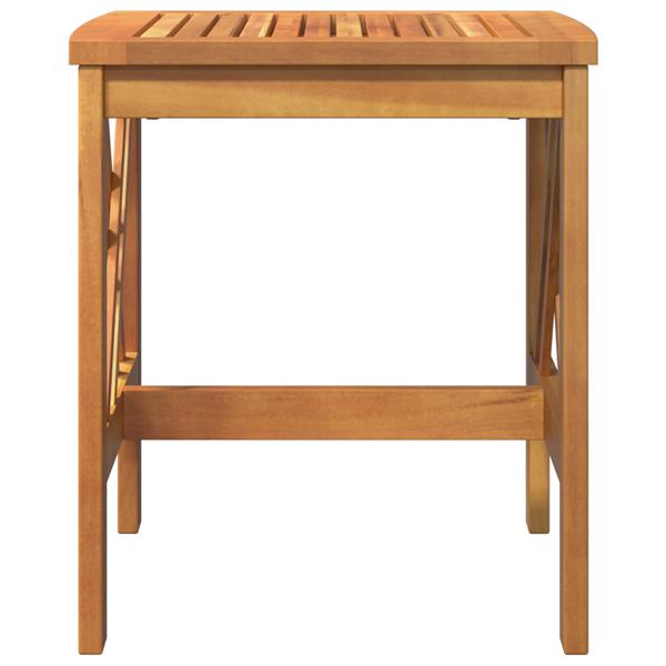 Grote foto vidaxl tuinbijzettafel 45x45x50 cm massief acaciahout bruin tuin en terras tuinmeubelen