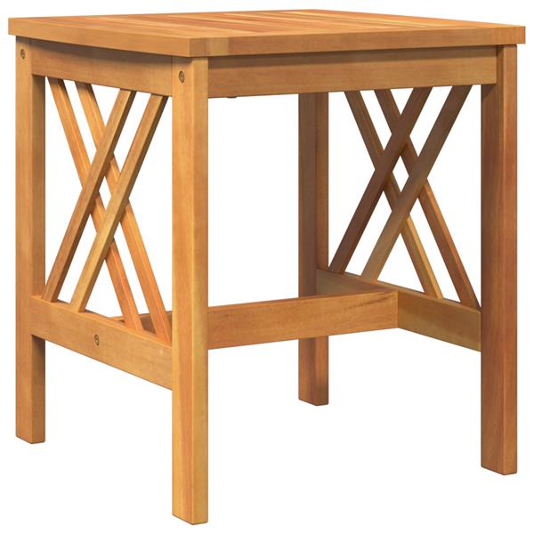 Grote foto vidaxl tuinbijzettafel 45x45x50 cm massief acaciahout bruin tuin en terras tuinmeubelen