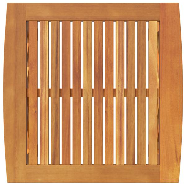 Grote foto vidaxl tuinbijzettafel 45x45x50 cm massief acaciahout bruin tuin en terras tuinmeubelen