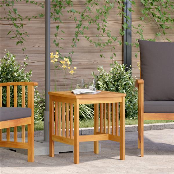 Grote foto vidaxl tuinbijzettafel 45x45x50 cm massief acaciahout bruin tuin en terras tuinmeubelen