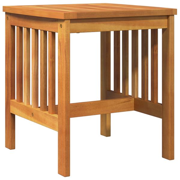 Grote foto vidaxl tuinbijzettafel 45x45x50 cm massief acaciahout bruin tuin en terras tuinmeubelen