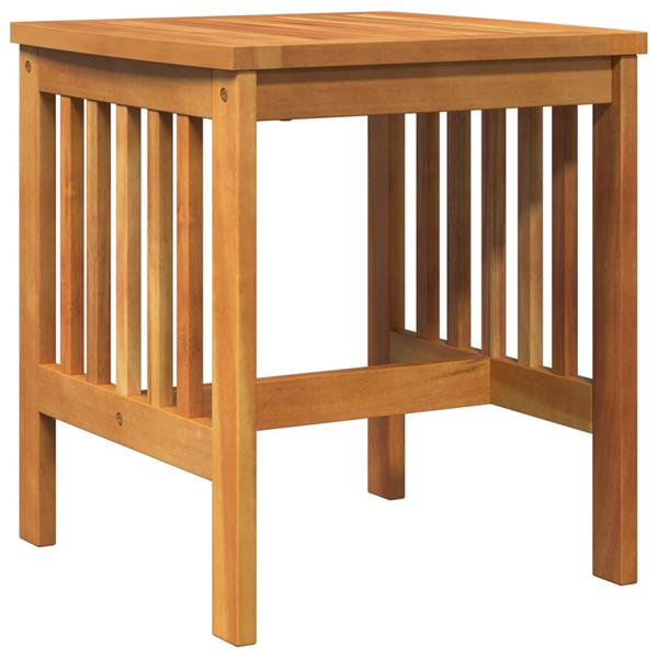 Grote foto vidaxl tuinbijzettafel 45x45x50 cm massief acaciahout bruin tuin en terras tuinmeubelen