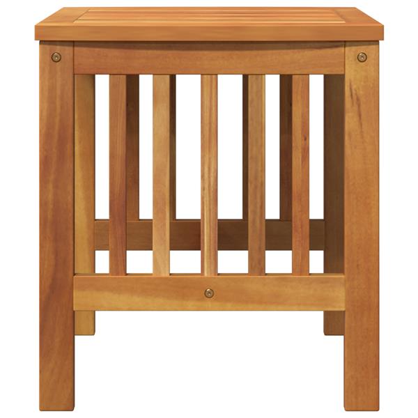 Grote foto vidaxl tuinbijzettafel 45x45x50 cm massief acaciahout bruin tuin en terras tuinmeubelen