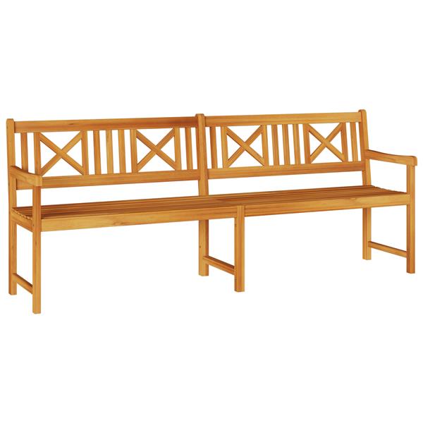 Grote foto vidaxl tuinbank 220x56x90 cm massief hout acacia tuin en terras tuinmeubelen