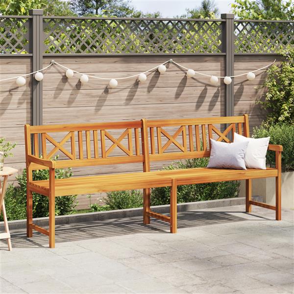 Grote foto vidaxl tuinbank 220x56x90 cm massief hout acacia tuin en terras tuinmeubelen