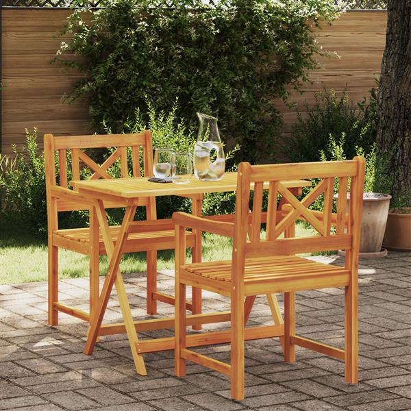 Grote foto vidaxl tuinstoelen 2 stuks 56x56x90 cm massief hout acacia tuin en terras tuinmeubelen